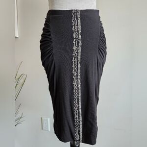 ISABEL DE PEDRO "Numbers" Ruched Skirt